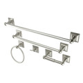 Kingston Brass 5-Piece Bathroom Accessory Set, Brushed Nickel BAHK3212478SN